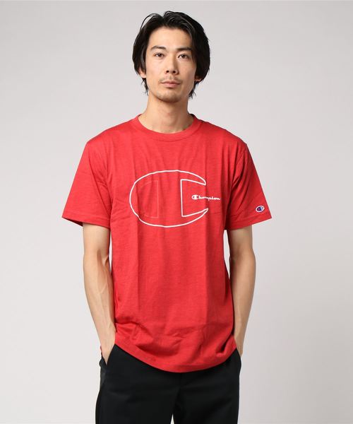 Champion(チャンピオン)の「【Champion/チャンピオン】メンズ TRAINING Tシャツ(Tシャツ/カットソー・メンズ・レッド/チャコール/ホワイト/ネイビー/ダークグリーン/グレー・LARGE/MEDIUM/X-LARGE)」の6枚目の写真