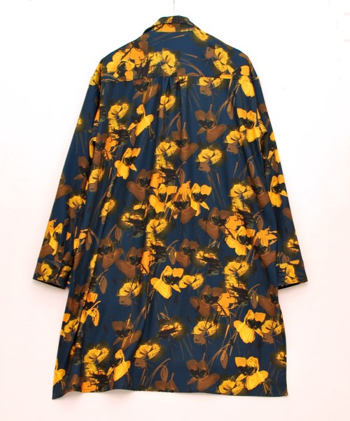 meagratia（メアグラーティア）の「flower pattern long shirt（シャツ/ブラウス・メンズ・ネイビー/グレー・1/2/4/3）」の5枚目の写真