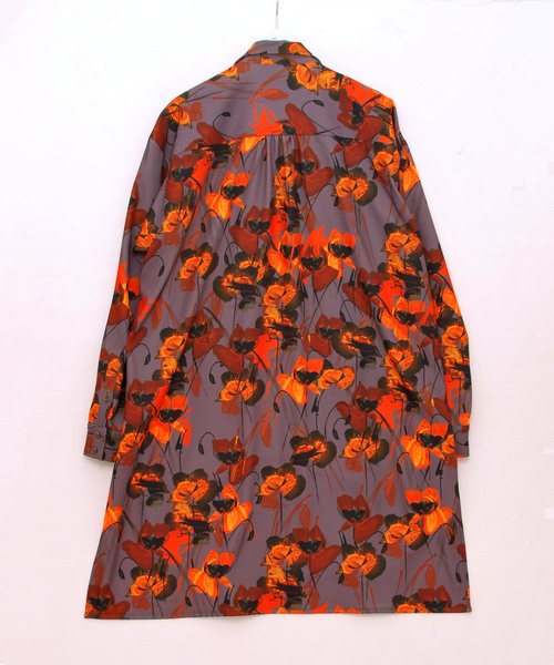 meagratia（メアグラーティア）の「flower pattern long shirt（シャツ/ブラウス・メンズ・ネイビー/グレー・1/2/4/3）」の7枚目の写真