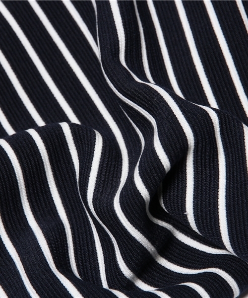 WEGO（ウィゴー）の「WEGO/ボーダーフィットフレアワンピース（ワンピース・レディース・ホワイト/ブルー・FREE）」の6枚目の写真