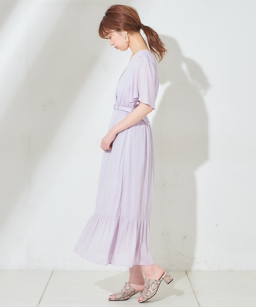 natural couture（ナチュラルクチュール）の「ワッシャー楊柳リゾートワンピース（ワンピース・レディース・ブラック/モカ/ラベンダー/ピンク/オフホワイト・FREE）」の22枚目の写真