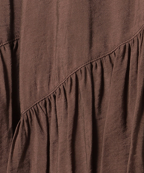 COMME CA ISM（コムサイズム）の「【ウエストゴム】ギャザースカート（スカート・レディース・ネイビー/ベージュ/ダークブラウン/イエロー/カーキ・SMALL/MEDIUM/LARGE/X-LARGE）」の17枚目の写真