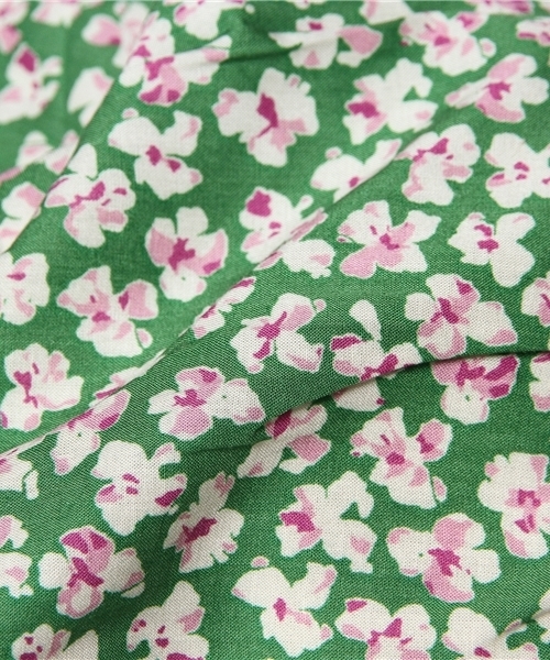 CIAOPANIC（チャオパニック）の「【Ciaopanic】小花フレンチスリーブOP（ワンピース・レディース・ブルー/オレンジ/グリーン・FREE）」の8枚目の写真