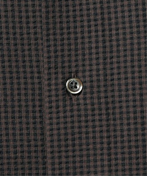 EDIFICE（エディフィス）の「EVALET ギンガムサッカー ボタンダウンシャツ（シャツ/ブラウス・メンズ・ブラウン・44/46/48）」の11枚目の写真