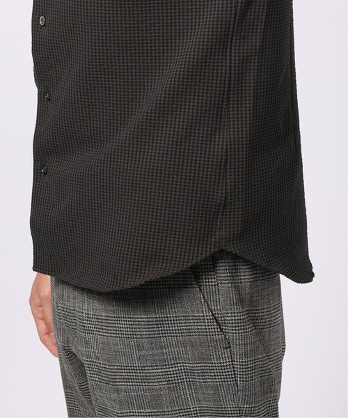 EDIFICE（エディフィス）の「EVALET ギンガムサッカー ボタンダウンシャツ（シャツ/ブラウス・メンズ・ブラウン・44/46/48）」の12枚目の写真