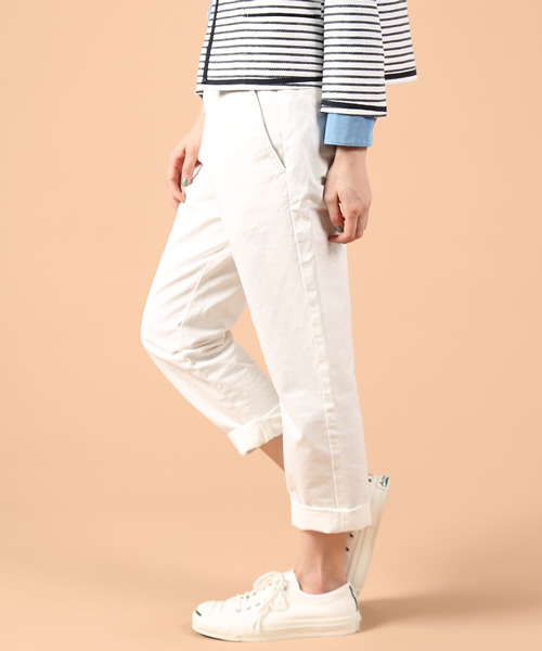 green label relaxing（グリーンレーベルリラクシング）の「GC C/チノ WHT テーパードパンツ（チノパンツ・レディース・オフホワイト・36/38/40）」の11枚目の写真