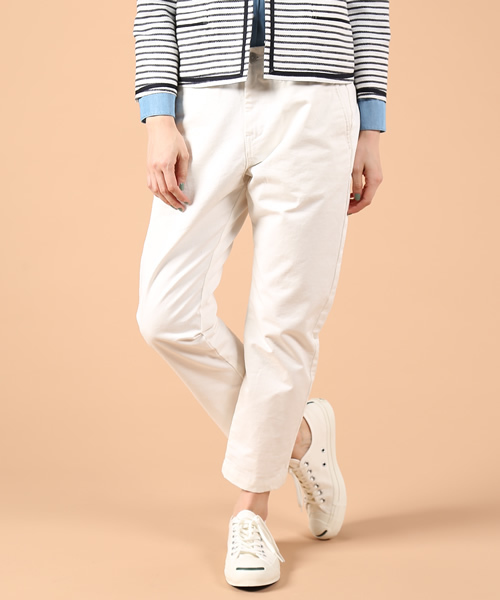 green label relaxing（グリーンレーベルリラクシング）の「GC C/チノ WHT テーパードパンツ（チノパンツ・レディース・オフホワイト・36/38/40）」の14枚目の写真