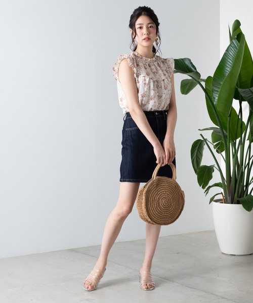 WEGO（ウィゴー）の「WEGO/インディゴデニムタイトミニスカート（デニムスカート・レディース・ダークインディゴブルー・SMALL/MEDIUM/LARGE/X-SMALL）」の2枚目の写真