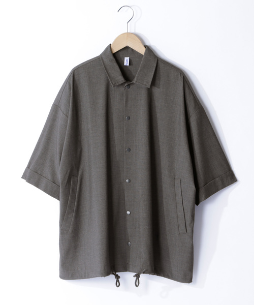 MONO-MART(モノマート)の「ルーズシルエットコーチシャツJKT(その他アウター・メンズ・ブラック/ベージュ/ネイビー/グレー/グレー系その他/ブラウン系その他/ブラック系その他2/グレー系その他2・FREE)」の5枚目の写真