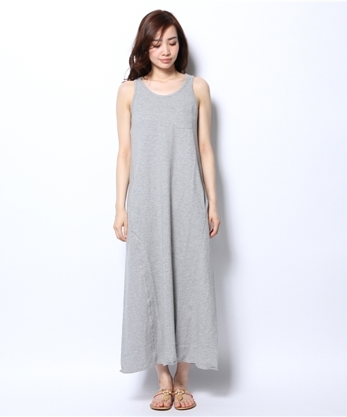 B:MING by BEAMS（ビーミングバイビームス）の「○ビーミング by ビームス / スラブ天竺マキシワンピース（ワンピース・レディース・ライトグレー/ブルー/その他1・MEDIUM/SMALL）」の4枚目の写真