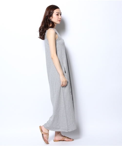 B:MING by BEAMS（ビーミングバイビームス）の「○ビーミング by ビームス / スラブ天竺マキシワンピース（ワンピース・レディース・ライトグレー/ブルー/その他1・MEDIUM/SMALL）」の5枚目の写真