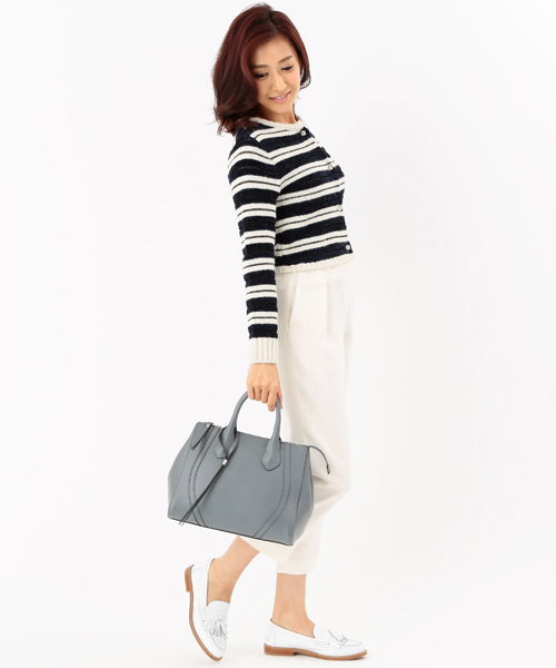 Ray BEAMS（レイビームス）の「BELLINI / タッセル ローファー（ドレスシューズ・レディース・ホワイト/ネイビー・37/36/35/39/38）」の11枚目の写真