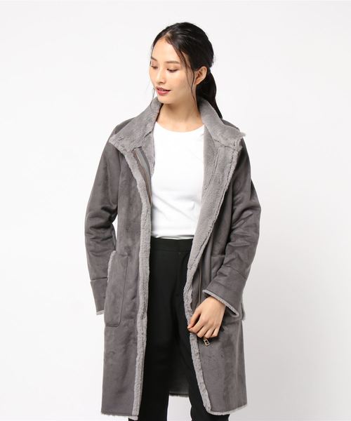 miniyu(ミニュウ)の「LaSRIC/フェイクムートンロングコート(ムートンコート)」 - WEAR