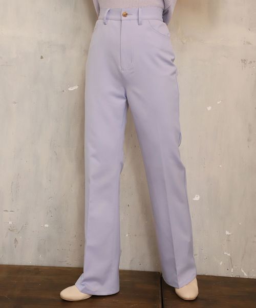 one after another NICE CLAUP(ワンアフターアナザーナイスクラップ)の「ブーツカット美シルエットパンツ(その他パンツ・レディース・ネイビー/サックスブルー/ラベンダー・SMALL/MEDIUM)」の3枚目の写真