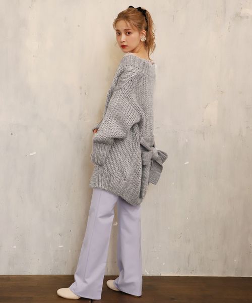 one after another NICE CLAUP(ワンアフターアナザーナイスクラップ)の「ブーツカット美シルエットパンツ(その他パンツ・レディース・ネイビー/サックスブルー/ラベンダー・SMALL/MEDIUM)」の13枚目の写真