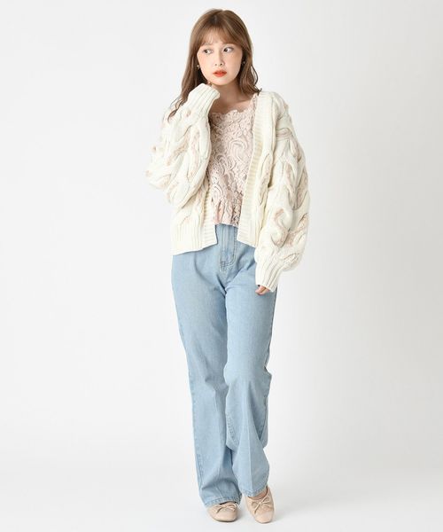 one after another NICE CLAUP(ワンアフターアナザーナイスクラップ)の「ブーツカット美シルエットパンツ(その他パンツ・レディース・ネイビー/サックスブルー/ラベンダー・SMALL/MEDIUM)」の6枚目の写真