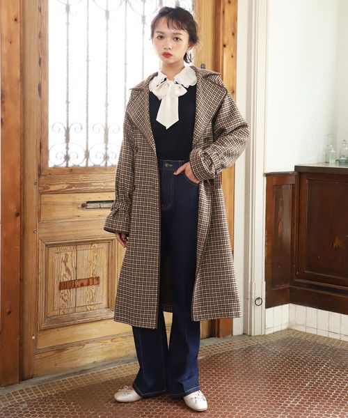 one after another NICE CLAUP(ワンアフターアナザーナイスクラップ)の「ブーツカット美シルエットパンツ(その他パンツ・レディース・ネイビー/サックスブルー/ラベンダー・SMALL/MEDIUM)」の20枚目の写真