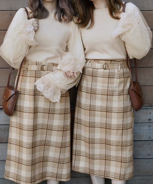 PairPair（ペアペア）の「シアー袖バックリボンニット（ニット/セーター・レディース・アイボリー/ブラック/モカ・FREE）」の17枚目の写真