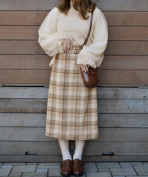 PairPair（ペアペア）の「シアー袖バックリボンニット（ニット/セーター・レディース・アイボリー/ブラック/モカ・FREE）」の14枚目の写真