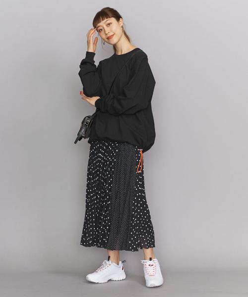 VOTE MAKE NEW CLOTHES（ボートメイクニュークローズ）の「【別注】＜VOTE MAKE NEW CLOTHES＞∴ドローコードロングスリーブTシャツо（Tシャツ/カットソー・レディース・ホワイト/ブラック・FREE）」の2枚目の写真