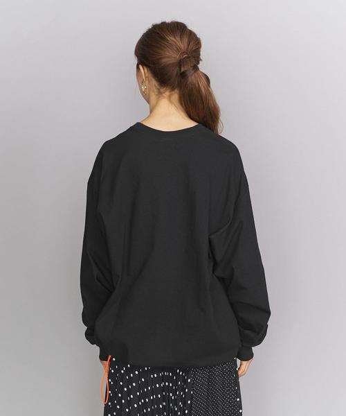 VOTE MAKE NEW CLOTHES（ボートメイクニュークローズ）の「【別注】＜VOTE MAKE NEW CLOTHES＞∴ドローコードロングスリーブTシャツо（Tシャツ/カットソー・レディース・ホワイト/ブラック・FREE）」の4枚目の写真