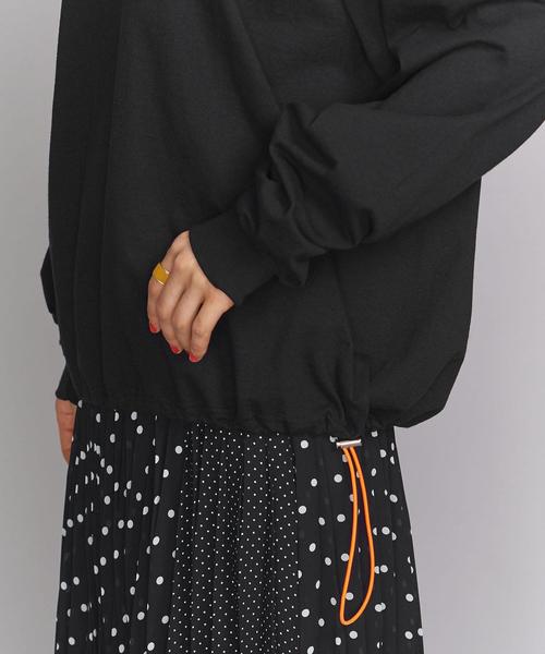 VOTE MAKE NEW CLOTHES（ボートメイクニュークローズ）の「【別注】＜VOTE MAKE NEW CLOTHES＞∴ドローコードロングスリーブTシャツо（Tシャツ/カットソー・レディース・ホワイト/ブラック・FREE）」の17枚目の写真