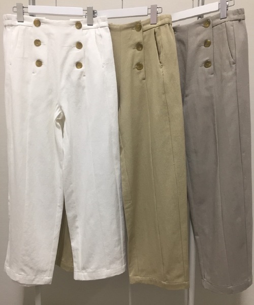 minius（ミニウス）の「ソフトコクーンマリンパンツ/レディース   マリンテイスト（その他パンツ・レディース・オフホワイト/ライトベージュ/グレイッシュベージュ・MEDIUM）」の7枚目の写真