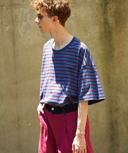 MAISON SPECIAL（メゾンスペシャル）の「《ユニセックスアイテム》NORITAKE/ノリタケ スムースプライムオーバーTシャツ【MAISON SPECIAL/メゾンスペシャル】（Tシャツ/カットソー・メンズ・チャコールグレー/ブラック/ベージュ/オフホワイト/オレンジ/ブルー/グリーン・1/2/3）」の7枚目の写真