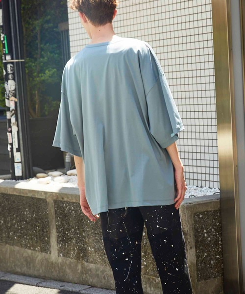 MAISON SPECIAL（メゾンスペシャル）の「《ユニセックスアイテム》NORITAKE/ノリタケ スムースプライムオーバーTシャツ【MAISON SPECIAL/メゾンスペシャル】（Tシャツ/カットソー・メンズ・チャコールグレー/ブラック/ベージュ/オフホワイト/オレンジ/ブルー/グリーン・1/2/3）」の12枚目の写真