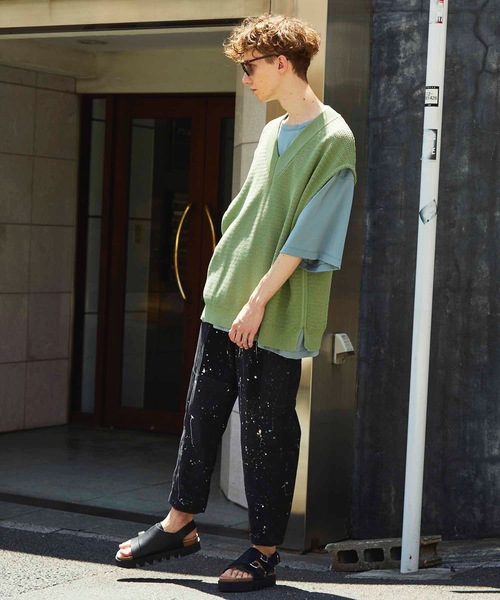 MAISON SPECIAL（メゾンスペシャル）の「《ユニセックスアイテム》NORITAKE/ノリタケ スムースプライムオーバーTシャツ【MAISON SPECIAL/メゾンスペシャル】（Tシャツ/カットソー・メンズ・チャコールグレー/ブラック/ベージュ/オフホワイト/オレンジ/ブルー/グリーン・1/2/3）」の17枚目の写真