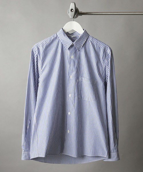 JOURNAL STANDARD relume(ジャーナルスタンダード レリューム)の「【HOUSE HOLD / ハウスホールド】レギュラーシャツ(シャツ/ブラウス・メンズ・ブルー/ホワイト/ブラウン・1/3/2/5/4)」の1枚目の写真