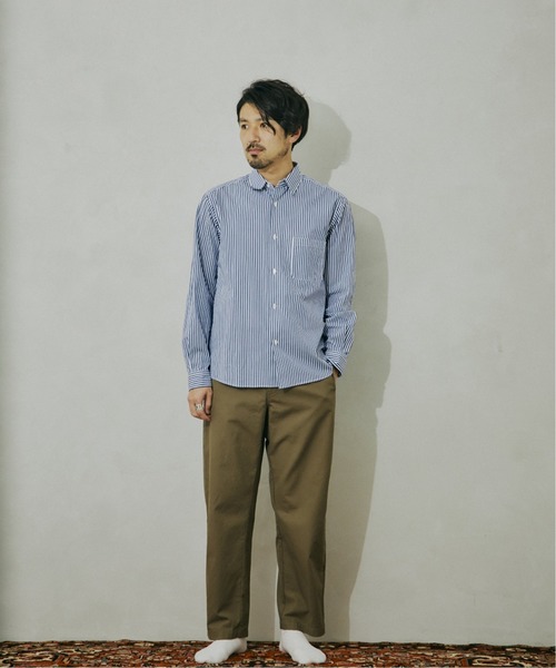 JOURNAL STANDARD relume(ジャーナルスタンダード レリューム)の「【HOUSE HOLD / ハウスホールド】レギュラーシャツ(シャツ/ブラウス・メンズ・ブルー/ホワイト/ブラウン・1/3/2/5/4)」の11枚目の写真
