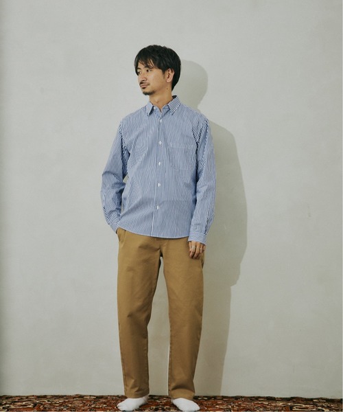 JOURNAL STANDARD relume(ジャーナルスタンダード レリューム)の「【HOUSE HOLD / ハウスホールド】レギュラーシャツ(シャツ/ブラウス・メンズ・ブルー/ホワイト/ブラウン・1/3/2/5/4)」の10枚目の写真