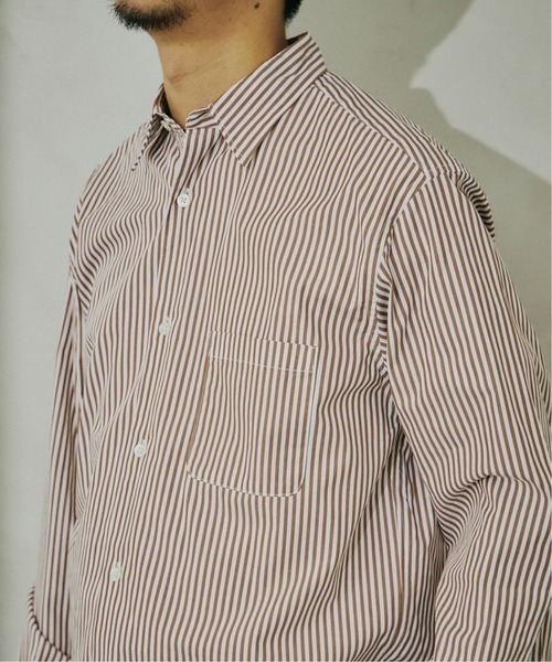 JOURNAL STANDARD relume(ジャーナルスタンダード レリューム)の「【HOUSE HOLD / ハウスホールド】レギュラーシャツ(シャツ/ブラウス・メンズ・ブルー/ホワイト/ブラウン・1/3/2/5/4)」の5枚目の写真