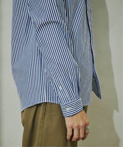 JOURNAL STANDARD relume(ジャーナルスタンダード レリューム)の「【HOUSE HOLD / ハウスホールド】レギュラーシャツ(シャツ/ブラウス・メンズ・ブルー/ホワイト/ブラウン・1/3/2/5/4)」の4枚目の写真
