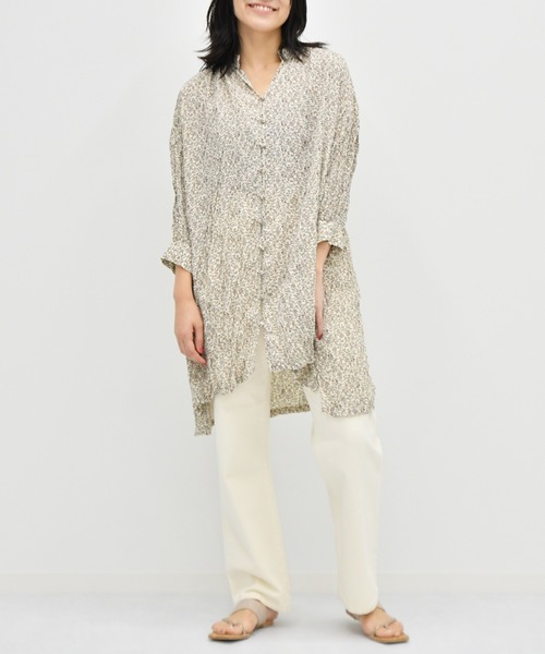 Ambre Neige（アンブルネージュ）の「クリンクルチュニックブラウス／【WEB/EC限定商品】（シャツ/ブラウス・レディース・ライトホワイト/ベージュ・FREE）」の14枚目の写真
