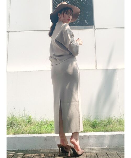 GYDA（ジェイダ）の「スリットタイトスカート（スカート・レディース・ブラック/ベージュ/オレンジ/ブラウン・FREE）」の15枚目の写真