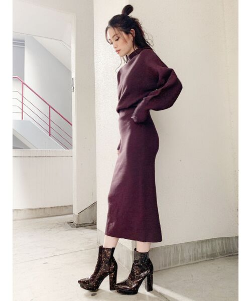 GYDA（ジェイダ）の「スリットタイトスカート（スカート・レディース・ブラック/ベージュ/オレンジ/ブラウン・FREE）」の19枚目の写真