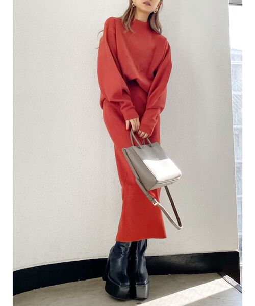 GYDA（ジェイダ）の「スリットタイトスカート（スカート・レディース・ブラック/ベージュ/オレンジ/ブラウン・FREE）」の21枚目の写真