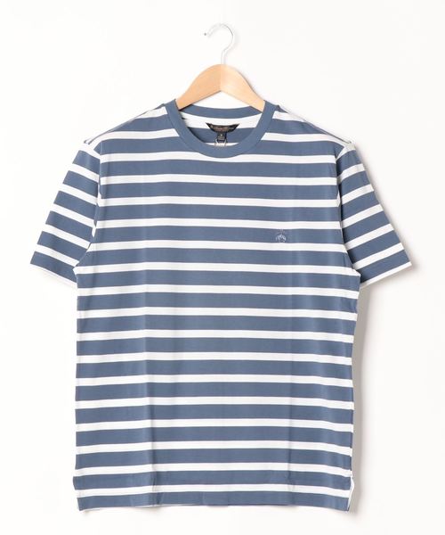 BROOKS BROTHERS（ブルックスブラザーズ）の「【BROOKS BROTHERS】STRIPE T（Tシャツ/カットソー・メンズ・ダークラベンダー/ネイビー/ターコイズブルー・M/L/S）」の2枚目の写真