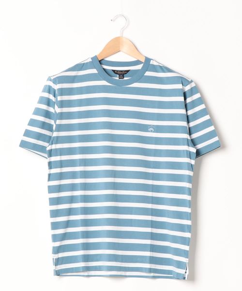 BROOKS BROTHERS（ブルックスブラザーズ）の「【BROOKS BROTHERS】STRIPE T（Tシャツ/カットソー・メンズ・ダークラベンダー/ネイビー/ターコイズブルー・M/L/S）」の3枚目の写真