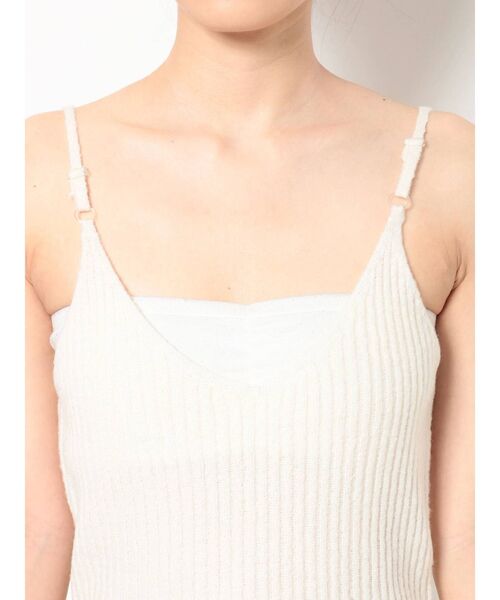 RESEXXY(リゼクシー)の「ニットキャミワンピース【セットアップ着用可】(ワンピース・レディース・ブラック/オフホワイト/ピンク/ベージュ・FREE)」の20枚目の写真