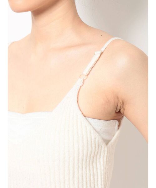 RESEXXY(リゼクシー)の「ニットキャミワンピース【セットアップ着用可】(ワンピース・レディース・ブラック/オフホワイト/ピンク/ベージュ・FREE)」の19枚目の写真