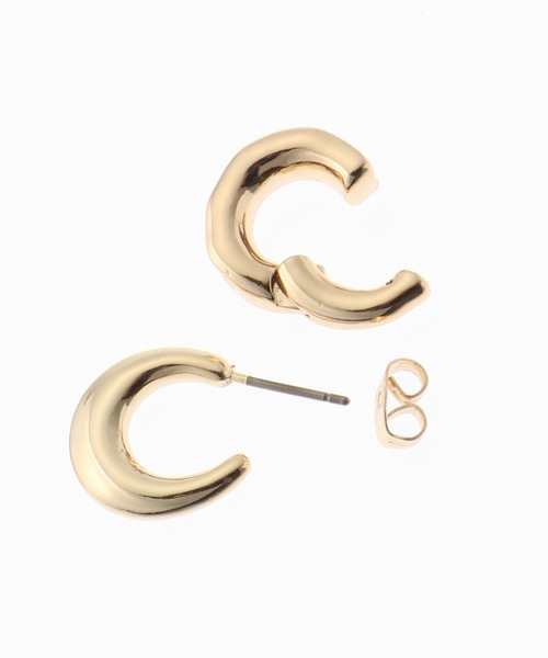 B.C STOCK（ベーセーストック）の「Pierce cuf set（ピアス（両耳用）・レディース・シルバー/ゴールド・FREE）」の5枚目の写真