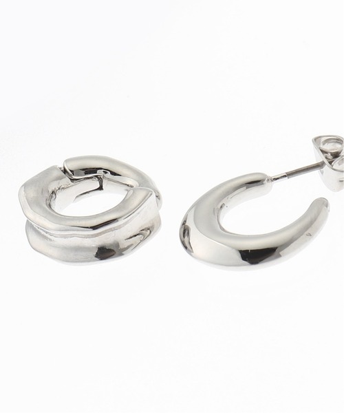 B.C STOCK（ベーセーストック）の「Pierce cuf set（ピアス（両耳用）・レディース・シルバー/ゴールド・FREE）」の3枚目の写真