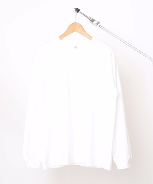 HANES(ヘインズ)の「【HANES/ヘインズ】【2枚セット】BEEFY ビーフィー ロングスリーブTシャツ 2枚組 ロンT ヘビーウェイト 厚手で透けない 1枚着・インナー兼用 ユニセックス(Tシャツ/カットソー・メンズ・ホワイト/グレー/ブラック/ネイビー/チャコールグレー・MEDIUM/LARGE/X-LARGE/SMALL/X-SMALL)」の13枚目の写真