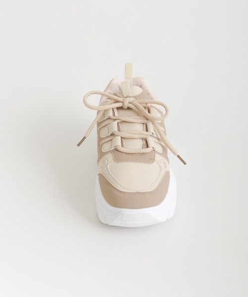 SpRay（スプレイ）の「厚底スニーカー（スニーカー・レディース・ホワイト/ブラック/ベージュ・SMALL/MEDIUM/LARGE/X-LARGE）」の13枚目の写真