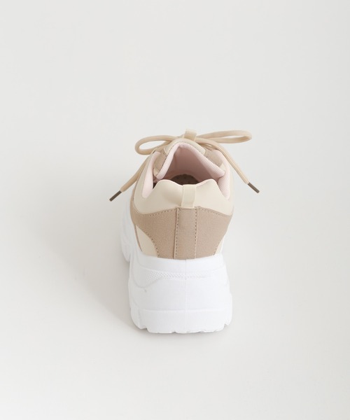 SpRay（スプレイ）の「厚底スニーカー（スニーカー・レディース・ホワイト/ブラック/ベージュ・SMALL/MEDIUM/LARGE/X-LARGE）」の14枚目の写真