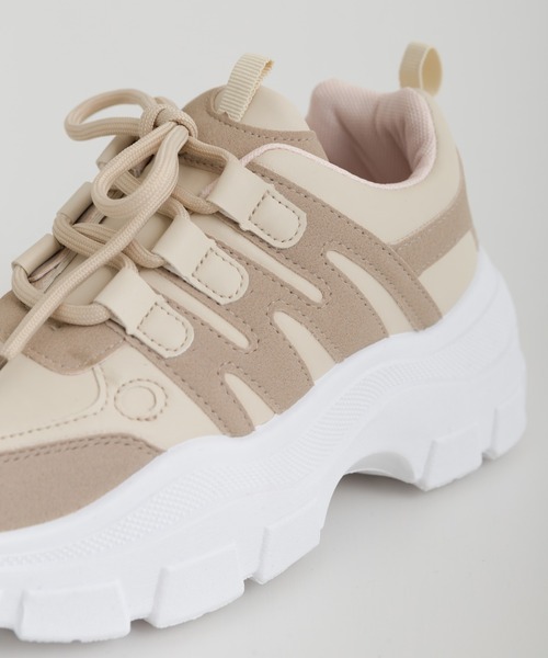 SpRay（スプレイ）の「厚底スニーカー（スニーカー・レディース・ホワイト/ブラック/ベージュ・SMALL/MEDIUM/LARGE/X-LARGE）」の15枚目の写真