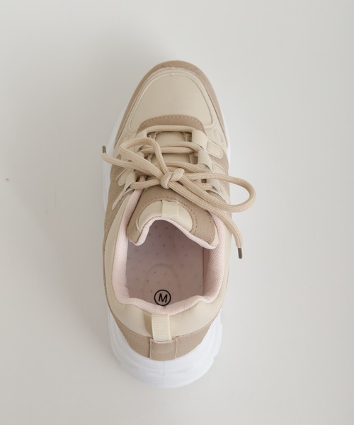 SpRay（スプレイ）の「厚底スニーカー（スニーカー・レディース・ホワイト/ブラック/ベージュ・SMALL/MEDIUM/LARGE/X-LARGE）」の21枚目の写真